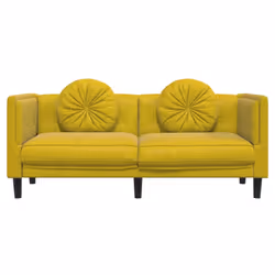 VidaXL 372648 canapé 3 siège(s) Jaune - Vue supplémentaire 4