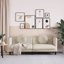 VidaXL 372649 canapé 3 siège(s) Crème