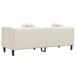VidaXL 372649 canapé 3 siège(s) Crème - Vue supplémentaire 6
