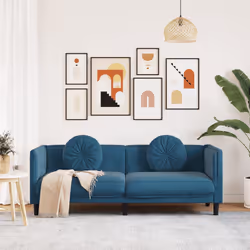 VidaXL 372650 canapé 3 siège(s) Bleu