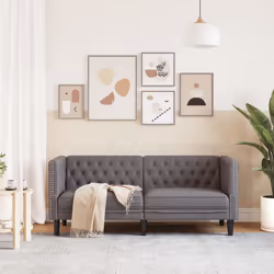 VidaXL 372662 canapé 2 siège(s) Gris