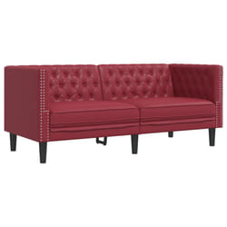 VidaXL 372663 canapé 2 siège(s) Rouge