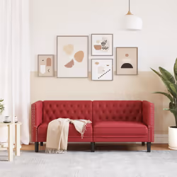 VidaXL 372663 canapé 2 siège(s) Rouge
