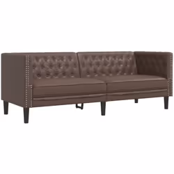 Ce canapé Chesterfield 3 places est un excellent endroit pour discuter, lire, regarder la télévision ou simplement vous déten ...