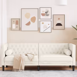 VidaXL 372700 canapé 3 siège(s) Crème