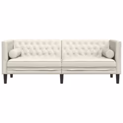 VidaXL 372700 canapé 3 siège(s) Crème - Vue supplémentaire 4