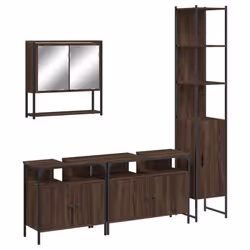 VidaXL 3214689, Marron, Bois, Acier, 330 mm, 330 mm, 1855 mm, 4 pièce(s)