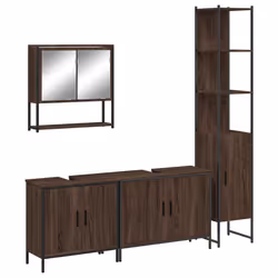 VidaXL 3214694, Marron, Bois, Acier, 330 mm, 330 mm, 1855 mm, 4 pièce(s)