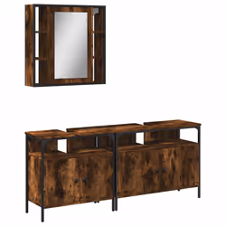 VidaXL 3214727, Chêne, Bois, Acier, 60 cm, 16 cm, 3 pièce(s)