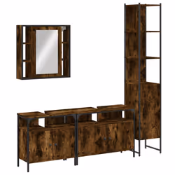 VidaXL 3214747, Chêne, Bois, Acier, 60 cm, 16 cm, 4 pièce(s)