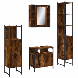 VidaXL 3214767, Chêne, Bois, Acier, 600 mm, 300 mm, 600 mm, 60 cm