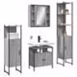 vidaXL Ensemble d'armoires de salle de bain 4 pcs sonoma gris