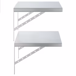 VidaXL 3214502 étagères Acier inoxydable Argent - Vue supplémentaire 6