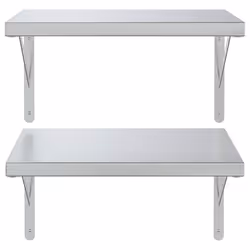 VidaXL 3214503 étagères Acier inoxydable Argent - Vue supplémentaire 5