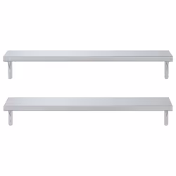 VidaXL 3214504 étagères Acier inoxydable Argent - Vue supplémentaire 5