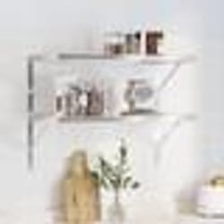 vidaXL Étagères murales 2 pcs 75x40 cm argenté acier inoxydable