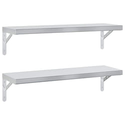 VidaXL 3214507 étagères Acier inoxydable Argent