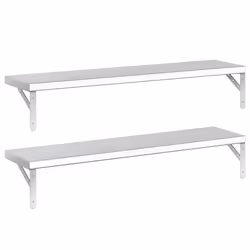VidaXL 3214509 étagères Acier inoxydable Argent - Vue supplémentaire 4