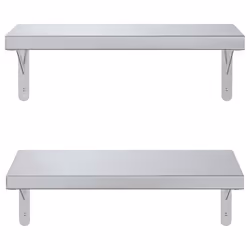 VidaXL 3214510 étagères Acier inoxydable Argent - Vue supplémentaire 5