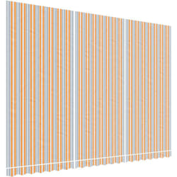 Tissu de remplacement pour auvent rayures multicolores 5x3,5 m - Vidaxl