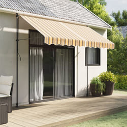 Tissu de remplacement pour auvent rayures multicolores 3x2,5 m Vidaxl