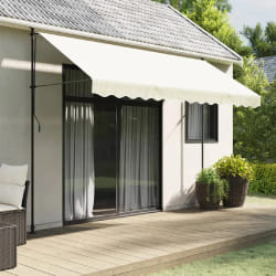 vidaXL Tissu cantonnière d'auvent 3,5m Crème