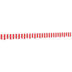 Vidaxl - Tissu de remplacement de cantonnière d'auvent rouge blanc 3 m
