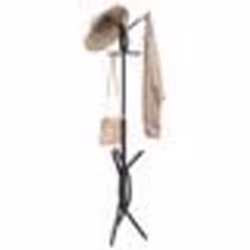 vidaXL Porte-manteau noir 176 cm fer enduit de poudre