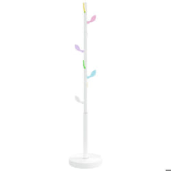 vidaXL Porte-manteau blanc 172 cm fer enduit de poudre