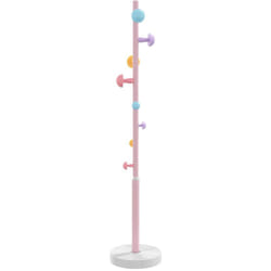 Vidaxl - Porte-manteau rose 172 cm fer enduit de poudre