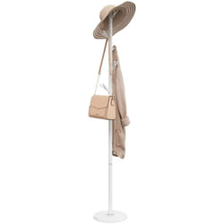 Vidaxl - Porte-manteau blanc 175 cm fer enduit de poudre