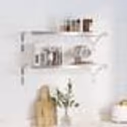 vidaXL Étagères murales 2 pcs 75x23,5x3 cm argenté acier inoxydable