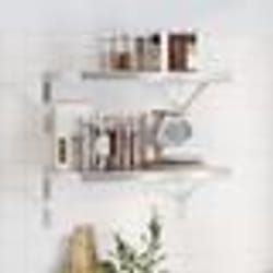 vidaXL Étagères murales 2 pcs 50x30x3 cm argenté acier inoxydable