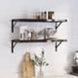 vidaXL Étagères murales 2 pcs 75x30x3 cm noir acier inoxydable