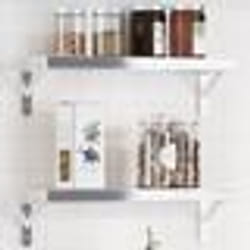 vidaXL Supports d'étagères 4pcs 15x2,5x11,5cm argenté acier inoxydable