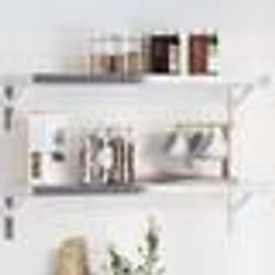 vidaXL Supports d'étagères 4 pcs 20x2,5x14 cm argenté acier inoxydable