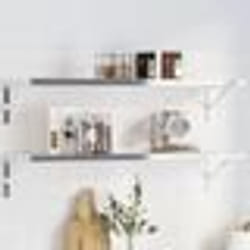 vidaXL Supports d'étagères 4pcs 30x2,5x15,5cm argenté acier inoxydable