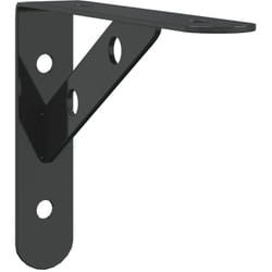 vidaXL Supports d'étagères 4 pcs 15x2,5x11,5 cm noir acier inoxydable