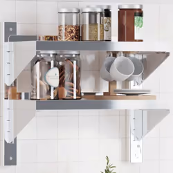 Dotée d'un design pratique, l'étagère murale à 2 niveaux est destinée à être le point central de votre salon, de votre chambr ...