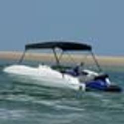 vidaXL Auvent bimini à 2 arceaux noir 150x120x110 cm