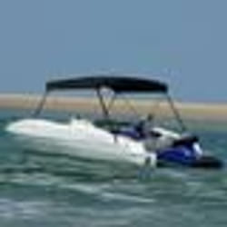 vidaXL Auvent bimini à 2 arceaux noir 180x130x110 cm