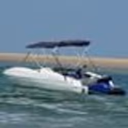 vidaXL Toit bimini à 3 arceaux parois latérales 183x(154-167)x137 cm