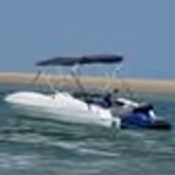 vidaXL Toit bimini à 3 arceaux parois latérales 183x(170-182)x137 cm