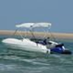 vidaXL Toit bimini à 4 arceaux parois latérales 243x(230-244)x137 cm