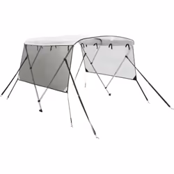 Cet auvent bimini à 3 arceaux avec parois latérales joue un rôle efficace pour vous protéger des rayons directs du soleil et  ...
