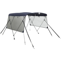 Toit bimini à 3 arceaux parois en maille 183x(137-152)x137 cm