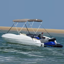 Cet auvent bimini à 3 arceaux avec parois latérales joue un rôle efficace pour vous protéger des rayons directs du soleil et ...
