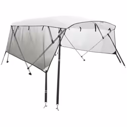 Cet auvent bimini à 4 arceaux avec parois latérales joue un rôle efficace pour vous protéger des rayons directs du soleil et  ...