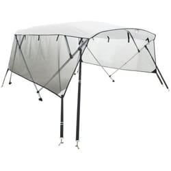 Toit bimini à 4 arceaux parois en maille 243x(170-182)x137 cm