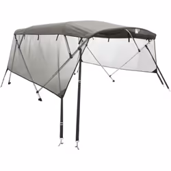 Cet auvent bimini à 4 arceaux avec parois latérales joue un rôle efficace pour vous protéger des rayons directs du soleil et  ...